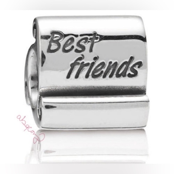 Pandora Best Friends Scroll Charm - Sterling 925 Authentic 790512 Retired - Picture 1 of 10